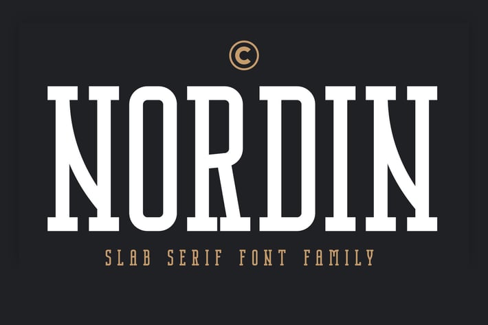 Nordin Slab - Condensed Slab Serif Font