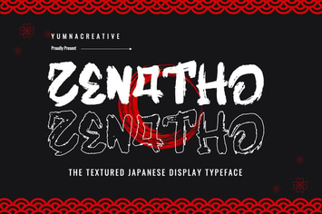 Zenatho - Textured Japanese Font