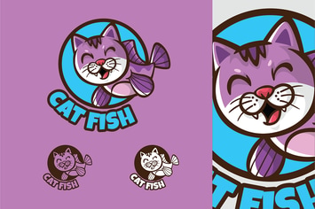 Cat Fish - Mascot & Esport Logo