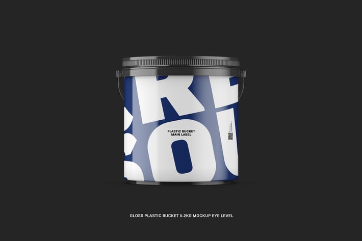Gloss Plastic Bucket 5.2Kg Eye Level