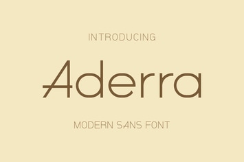 Aderra Font
