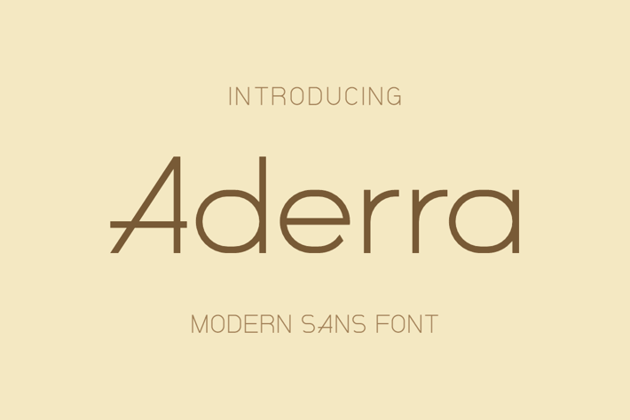 Aderra Font