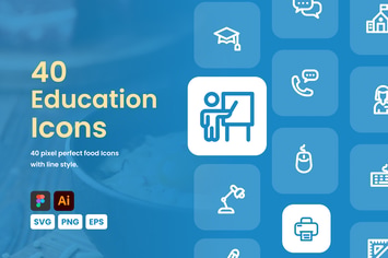 Education Icon Set