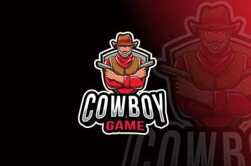 Cowboy Game Logo Template