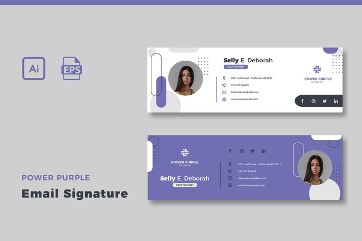 Power Purple Email Signature