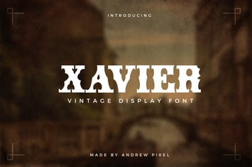 Xavier - Vintage Display Font