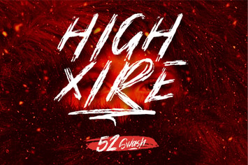 High Xire | Handbrush Font