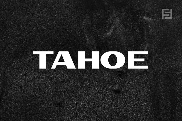 TAHOE - Unique Display Typeface