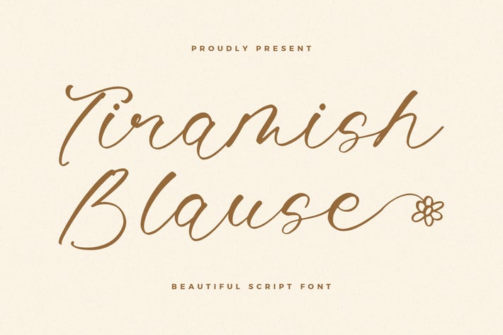 Tiramish Blause Script Font