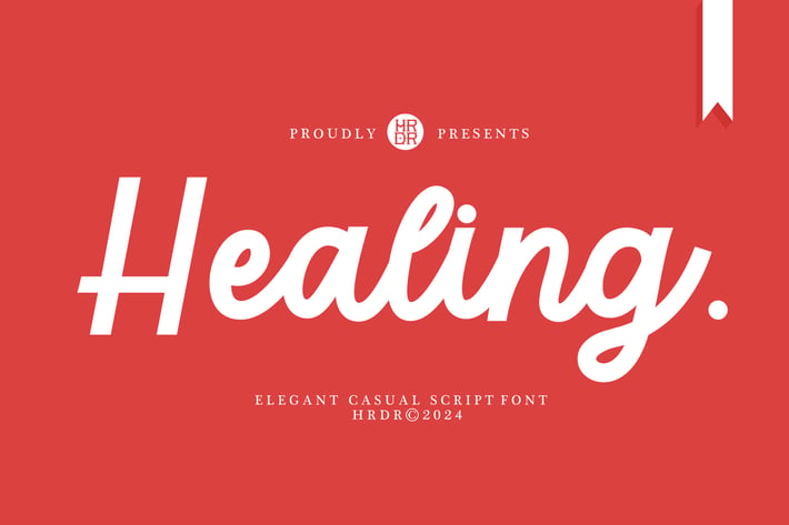 Healing - Modern Casual Script Font 