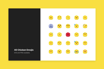 Cute Chicken Emojis
