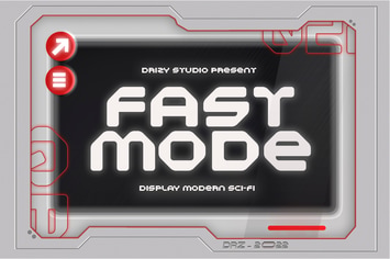 Fastmode - Modern Sci-fi Font
