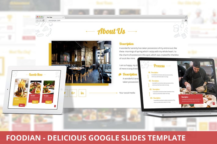 Foodian - Delicious Google Slides Template