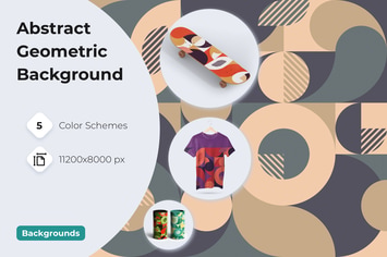 Bauhaus Patterns with Geometric Shapes