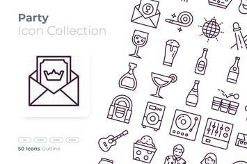 Party Outline Icon