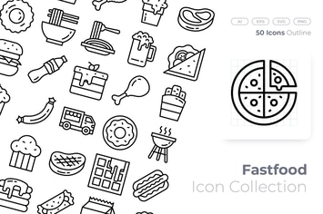 Fast Food Outline Icon