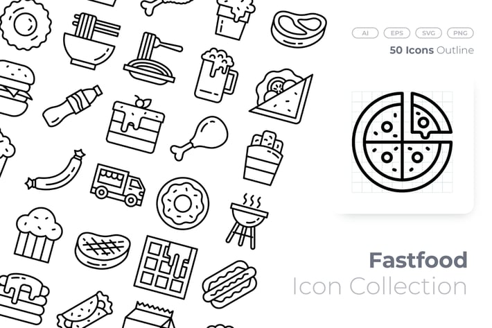 Fast Food Outline Icon