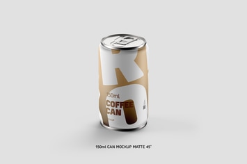 Coffee Can 150ml Matte 45˚