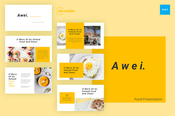 Awei - Food Keynote Presentation Template