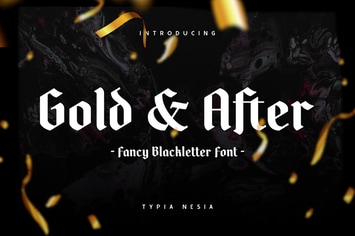 Gold and After - Vintage Blackletter Display Font
