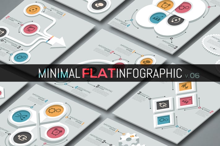Minimal Flat Infographics v.06