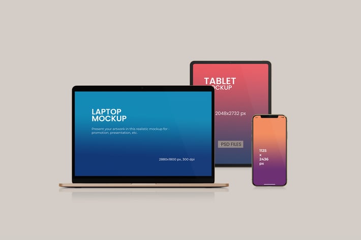 Multi Device Website Mockups Vol.2