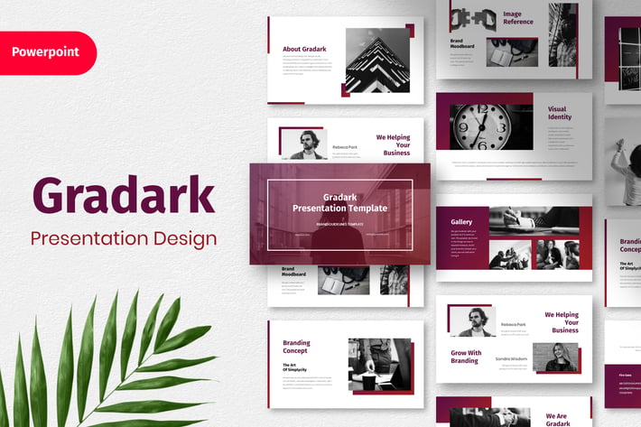 Gradark - Presentation Template Powerpoint