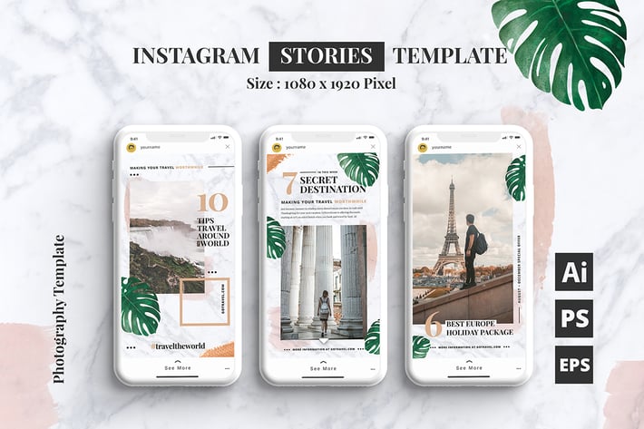 Travel Blog Instagram Stories Template