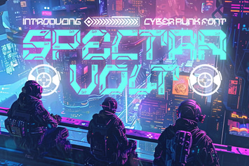 Spectra Volt - Cyberpunk Font