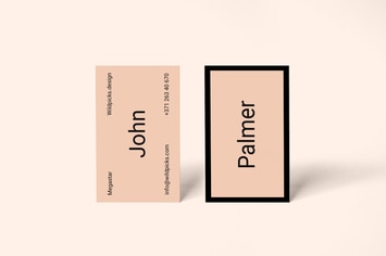 Realistic business card mockup