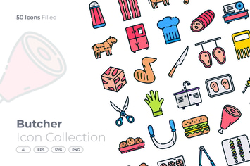 Butcher Filled Icon