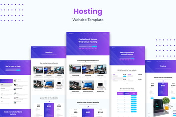 Hosting Service Website Template