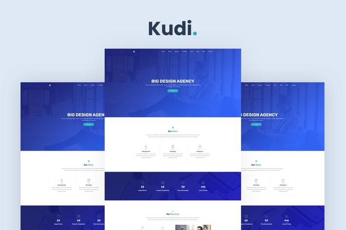 Kudi - One Page Parallax
