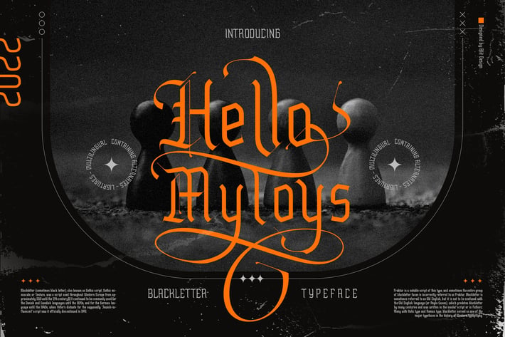 Hello Mytoys Blackletter