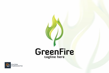 Green Fire - Logo Template