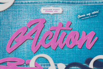 Stitched Leather - Photoshop Action