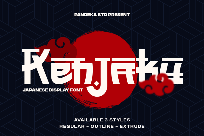 Kenjaku - Japanese Asian Font