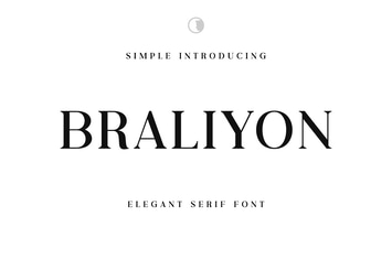 Braliyon an Elegant Serif Font