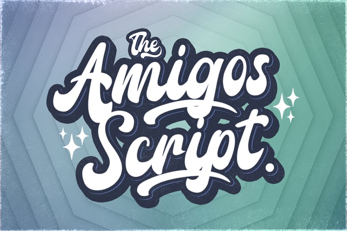 Amigos Script - Retro Bold Script Font