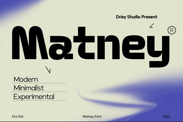 Matney - Modern Minimalist Font