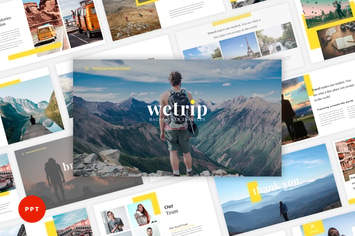 Wetrip - Backpackers PowerPoint Template