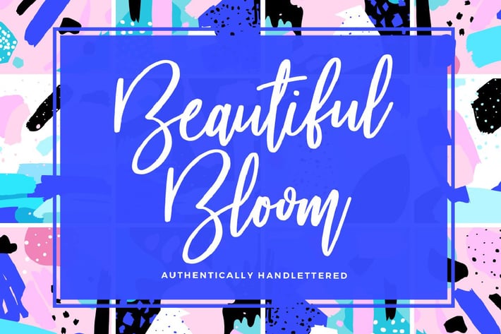 Beautiful Bloom Typeface