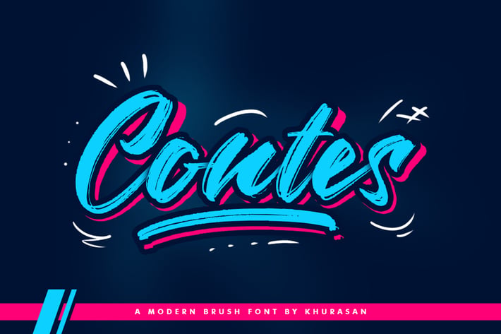 Contes Brush Font