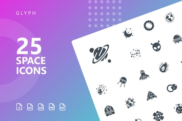 Space Glyph Icons