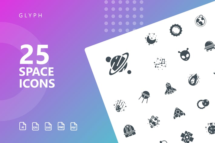 Space Glyph Icons
