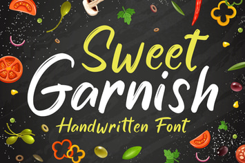 Sweet Garnish - Brush Handwritten Font