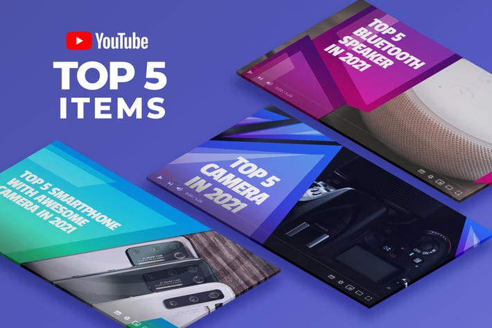 Youtube Thumbnail - Top 5 Gadget Videos