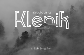 Klenik | A Slab Serif Font