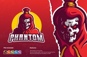 The Phantom Mascot Logo Template