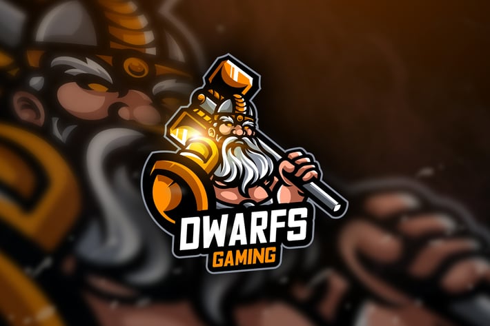Dwarf Gaming- Mascot & Esport Logo